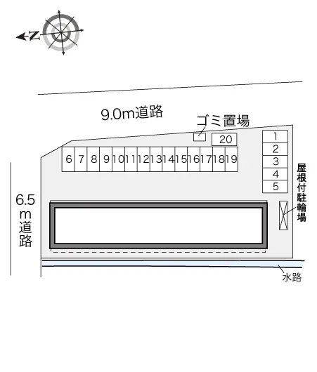 ★手数料０円★津市藤方　月極駐車場（LP）